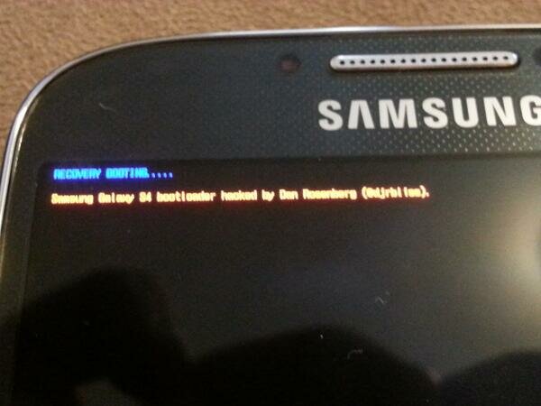 AT&T Samsung Galaxy S4 bootloader hacked
