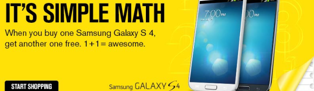 Buy one Samsung Galaxy S4 from Sprint get another FREE