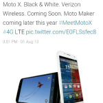 Verizon tweets ‘Moto Maker’ later this year