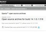 Sony Xperia Z1 kernel sources released