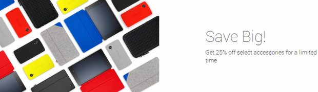 25% Off Accessories for Nexus 5 and Nexus 7 in Play Store