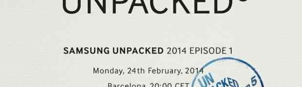 Samsung to Hold UNPACKED 5 Event at MWC 2014 on Feb 24