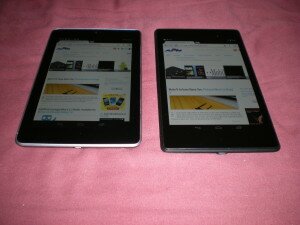left 2012 Nexus 7, right 2013 Nexus 7