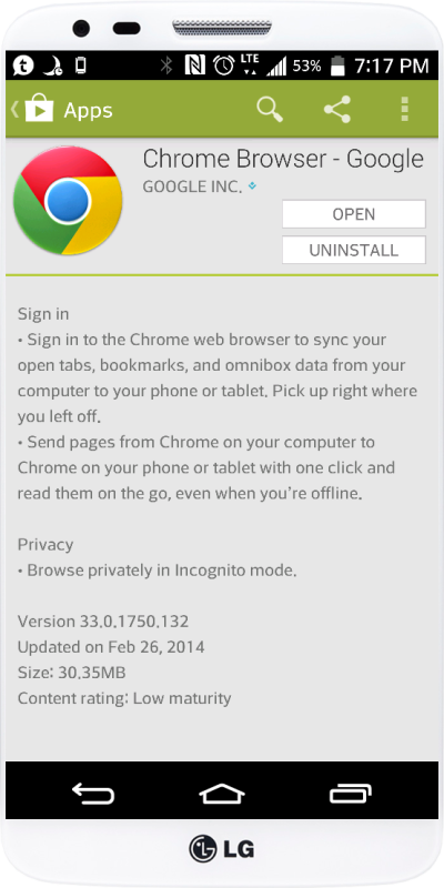 Chrome Update vs 33